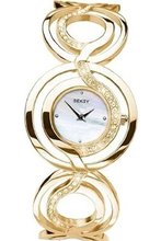 Seksy Wrist Wear by Sekonda Quartz with Mother of Pearl Dial Analogue Display and Gold Stainless Steel Bracelet 4850.37