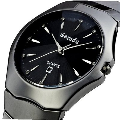 Semdu SD6005G Black Ceramic Dial