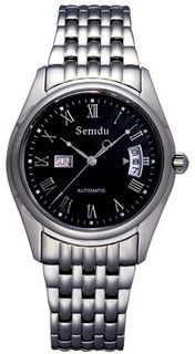 Semdu SD7002G Stainless Steel Black Dial Automatic