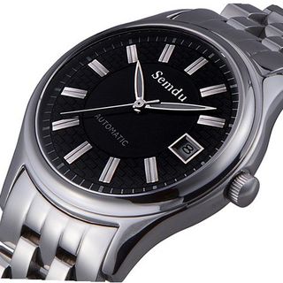 Semdu SD7018G Stainless Steel Black Dial Automatic