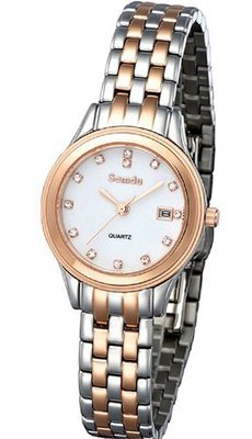 Semdu SD9020G Rose Gold Stainless Steel Black Dial