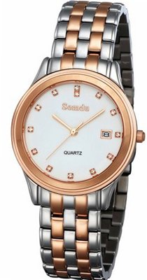 Semdu SD9020G Rose Gold Stainless Steel White Dial