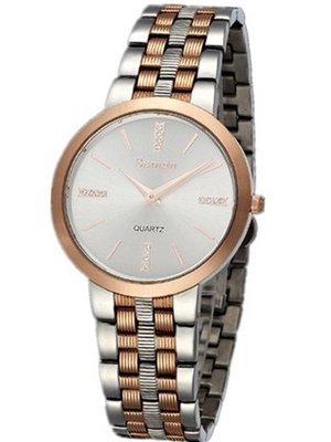 Semdu SD9028G Rose Gold Stainless Steel White Dial Two-Tone