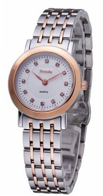 Semdu SD9032L Rose Gold Stainless Steel Black Dial