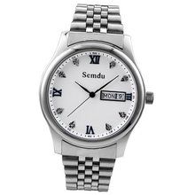 Semdu SD9033G Stainless Steel White Dial