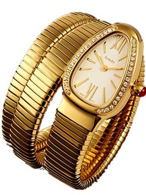 Semdu SD9034L Gold Snake with Diamond Case