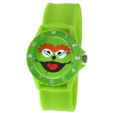 Sesame Street Unisex SW4920OS Oscar the Grouch Sport Bezel Green Slap
