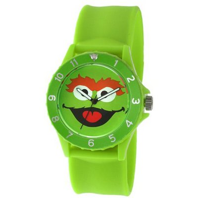 Sesame Street Unisex SW4920OS Oscar the Grouch Sport Bezel Green Slap