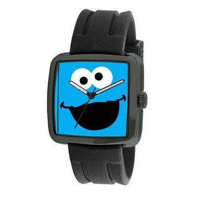 uSesame Street Cookie Monster Rubber Strap in Black 