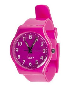 Retro Round Dial Sports by Shagwear Pink