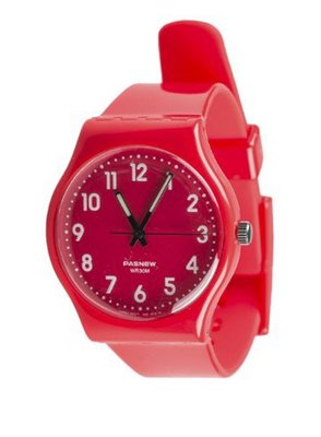 Retro Round Dial Sports by Shagwear Red