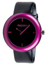 Trendy Large Dial Buckle Strap by Shagwear Dark Pink & Black