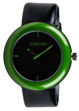 Trendy Large Dial Buckle Strap by Shagwear Green & Black