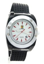 SHAO PENG Buckle Date Black Rubber Band Water Resistant Analogue Quartz es