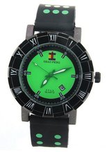 SHAO PENG Date Green Popular Polka Dot Black Rubber band Analogue Quartz es