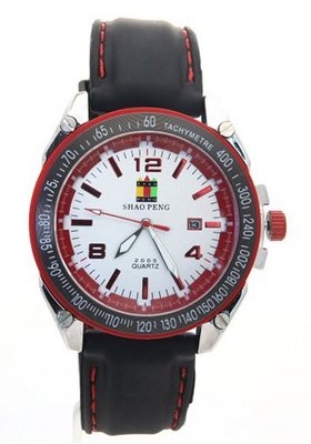 SHAO PENG Date Waterproof Stainless Steel Tachymeter Bezel Analogue Quartz es