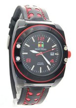 uShao Peng SHAO PENG Multicolour Genuine Leather Strap Stainless Steel Date Buckle Analog Quartz es 