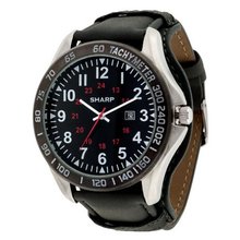 New Hot Sharp Quartz Sport Casual Tachymeter Date Analog SHP8920