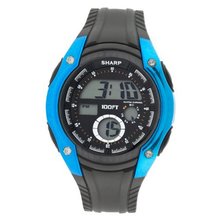 Sharp Round Black LCD Digital Sports with Backlight, Timer and Alarm SHP8910