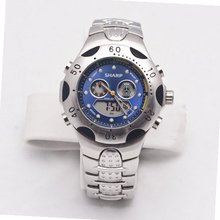 Sharp Silver Toned Digital and Analog Combo