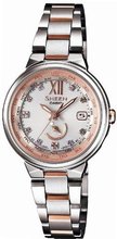 Casio SHEEN Voyage Series - MADE WITH SWAROVSKI ELEMENTS - Solar Analog Lady's SHW-1507BSG-7AJF (Japan Import)