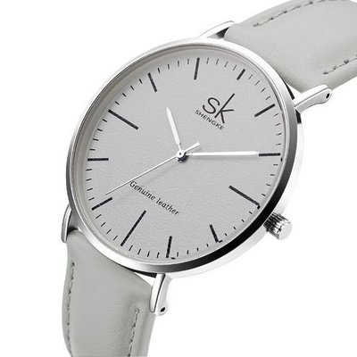 Shengke Leather Grey