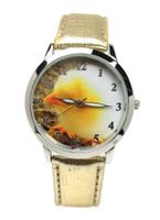 Baby Chick Gold Leather Wrist 6 1/2" to 7 3/4"