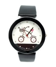 Black with pink glitter hearts and Rhinestones Bike 7" to 8 3/8"