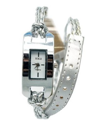 Metallic Silver Petite Adult and Teen girls Bracelet Wrap 6" to 7"