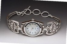 Silver Spoon Flower Round MOP Ladies Water Lilly