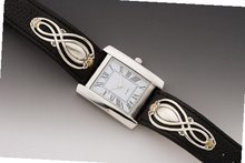 Silver Spoon Hellensburgh Black/Silver/White Leather