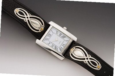 Silver Spoon Hellensburgh Black/Silver/White Leather