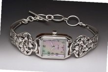 Silver Spoon Rare Mother of Pearl Unique Narcissus Flower