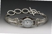 Silver Spoon Vintage Oval Ladies MOP Unique Petite Merlot