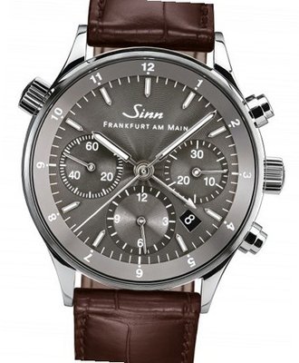 Sinn Frankfurter Finanzplatzuhren Model 6000 Platinum - Frankfurt Financial District 