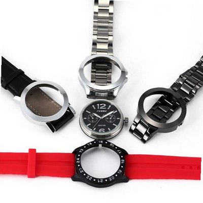 SINOBI 5 IN 1 Fashion  Unisex Changeable Wrist Quartz Set 4 Bands SNB001