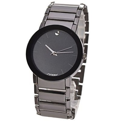 SINOBI Black Dial Quartz Analog Dress Wrist Gift