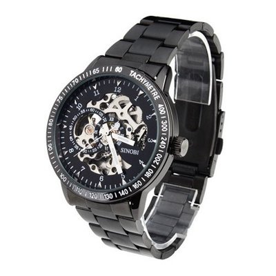 Sinobi Fashion Analog Mechanical Stainless Steel Wrist Unisex