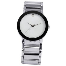 SINOBI Fashion  Lady Silver White Tone Analog Steel Sport Quartz Wrist SNB015