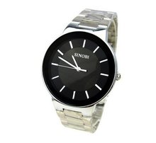SINOBI New Fashion Stainless Steel Wrist Quartz Black WTH0033