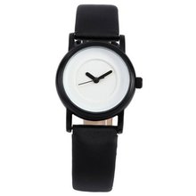 SINOBI New White Dial Lady Unisex Leather Band Quartz Wrist Gift SNB003
