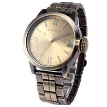SINOBI Vintage Bronze Design Round Dial Analog Quartz Wrist SNB075