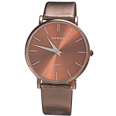 uSINOBI Mudder Sinobi Classic Ultra-thin Case Brown Causal Quartz 