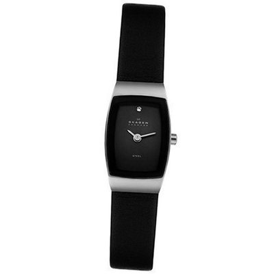 Skagen 271SSLB Steel Collection Slim Black Leather