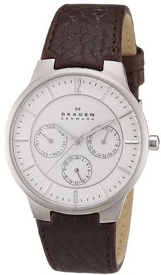 Skagen 331XLSL1 Steel Brown Leather Multi-Function