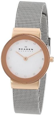 Skagen 358SRSC White Label Analog Display Analog Quartz Silver