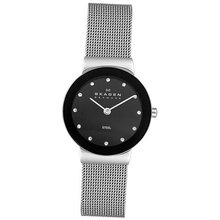 Skagen 358SSSBD Steel Collection Black Glitz Dial