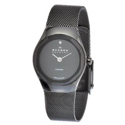 Skagen 432SBSB Quartz Stainless Steel BLACK Dial