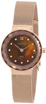 Skagen 456SRR1 White Label Analog Display Analog Quartz Rose Gold