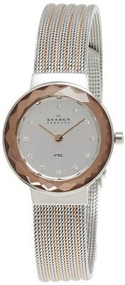 Skagen 456SRS1 White Label Analog Display Analog Quartz Silver